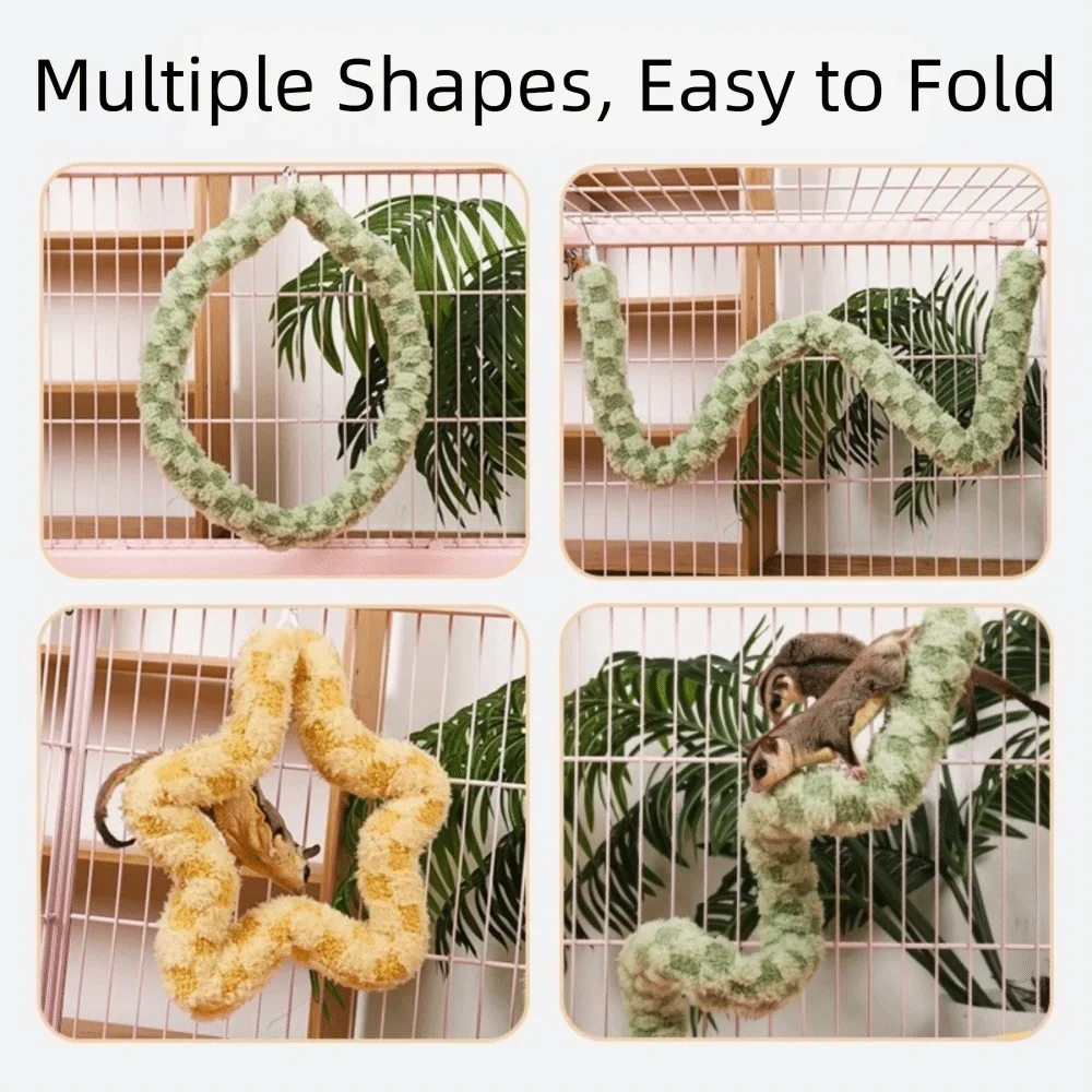 Chew-Resistant Bird & Hamster Hanging Swing Climbing Rope Toy Bird Swing Toy Peaceful Pleasures Health and Wellness
