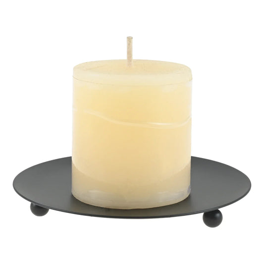 Black Iron Pillar Candle Holders Set of 8 | Wedding & Home Decor Pillar Candle Holders Oasis Select Default Title
