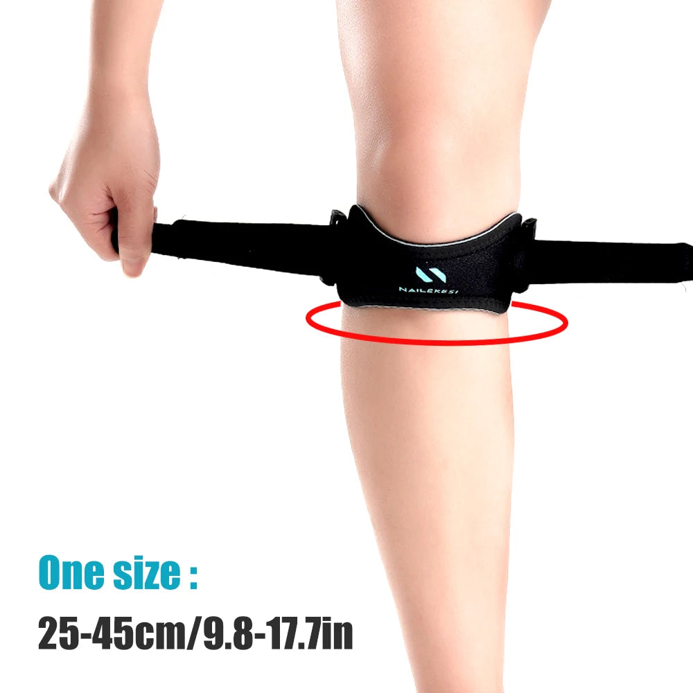 1PCS Patella Knee Brace Adjustable Patellar Tendon Support Strap,Knee Stabilizer for Running,Hiking, Basketball,Sports Women Men Peaceful Pleasures Health and Wellness
