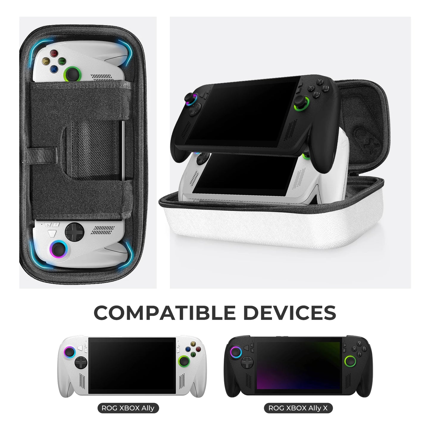 Portable EVA Carrying Case Shockproof Game Console Storage Bags Anti-Drop Protective Cover For ROG XBOX Ally/ROG XBOX Ally X Peaceful Pleasures Health and Wellness