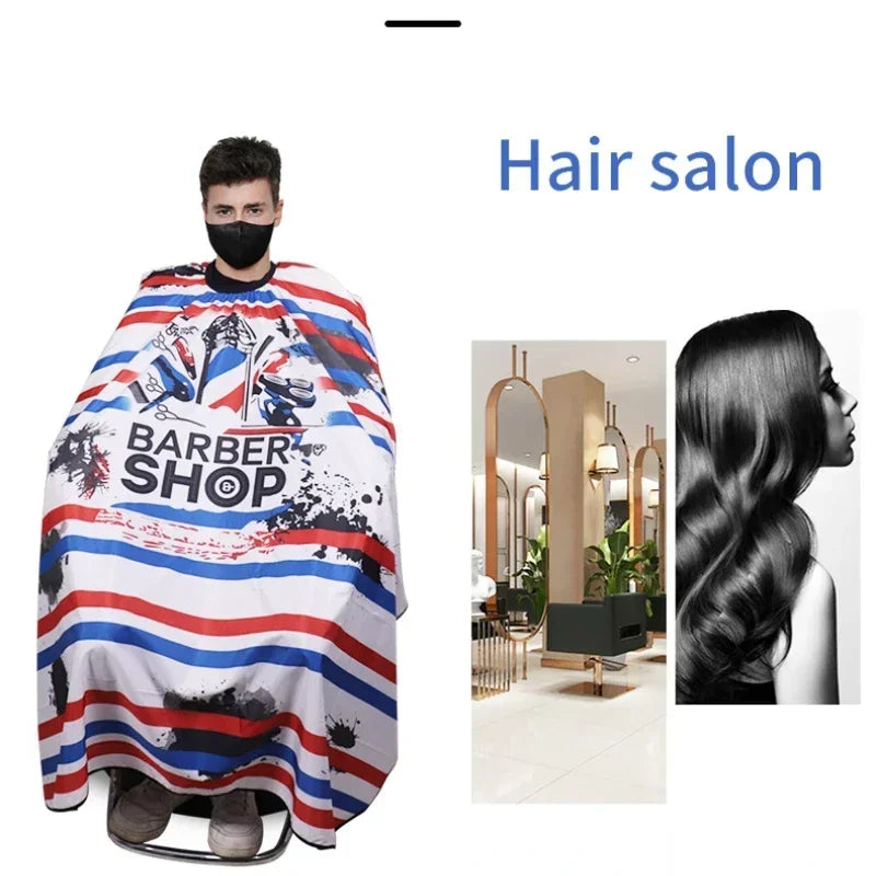 Waterproof Barber Cape | Retro Salon Hairdressing Cloth 164x145cm