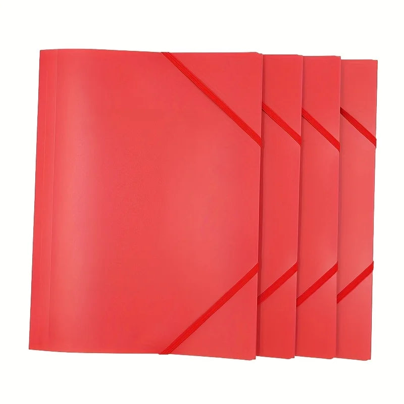 5pcs A4 Project Binder Elastic File Bags | Frosted Cover