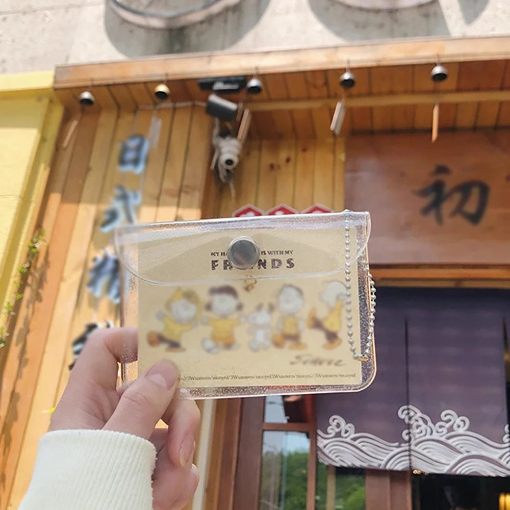 Creative Transparent Card Bag Simple DIY Storage Mini Button Portable