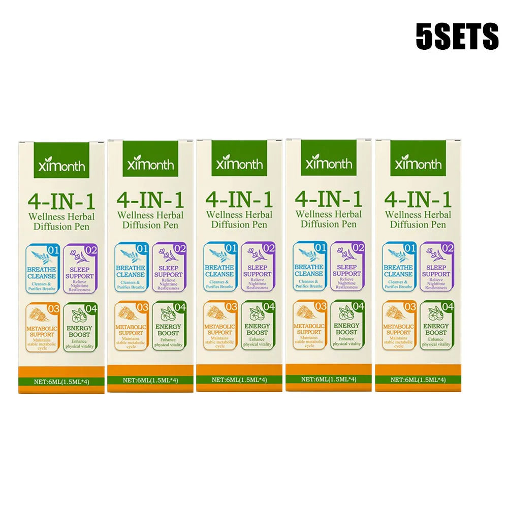 4-in-1 Herbal Aromatherapy Nasal Inhaler Stick | Energy & Sleep