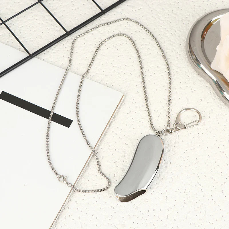 Banana Shape Metal Lighter Case with Keychain & Neck Chain