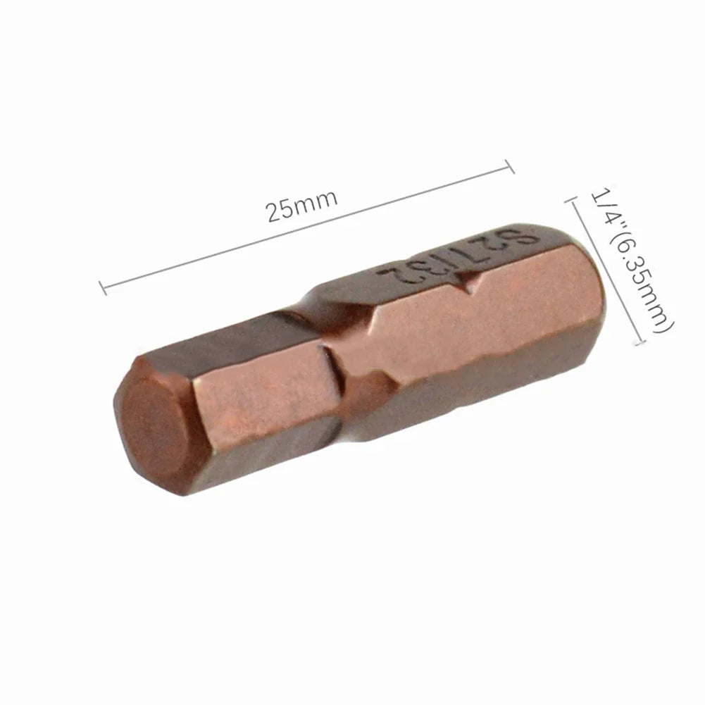 Magnetic Hex Screwdriver Bit Set 12/24pcs | 1/4" Shank 25mm