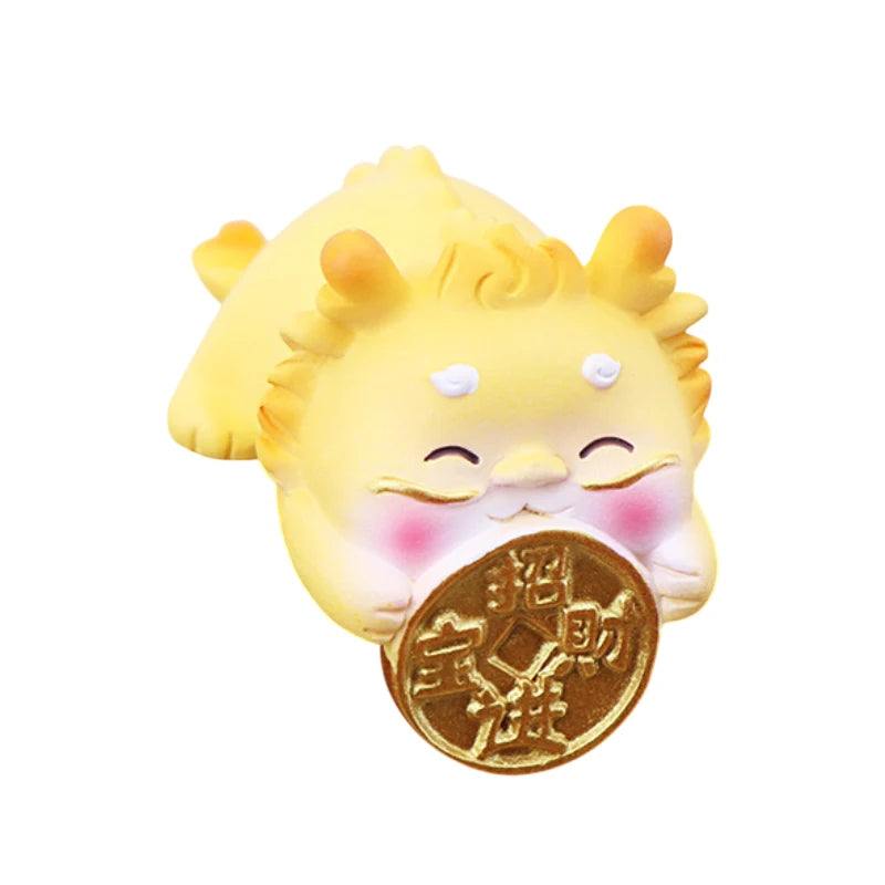 Mini Resin God of Wealth Figurine | Car & Desk Décor