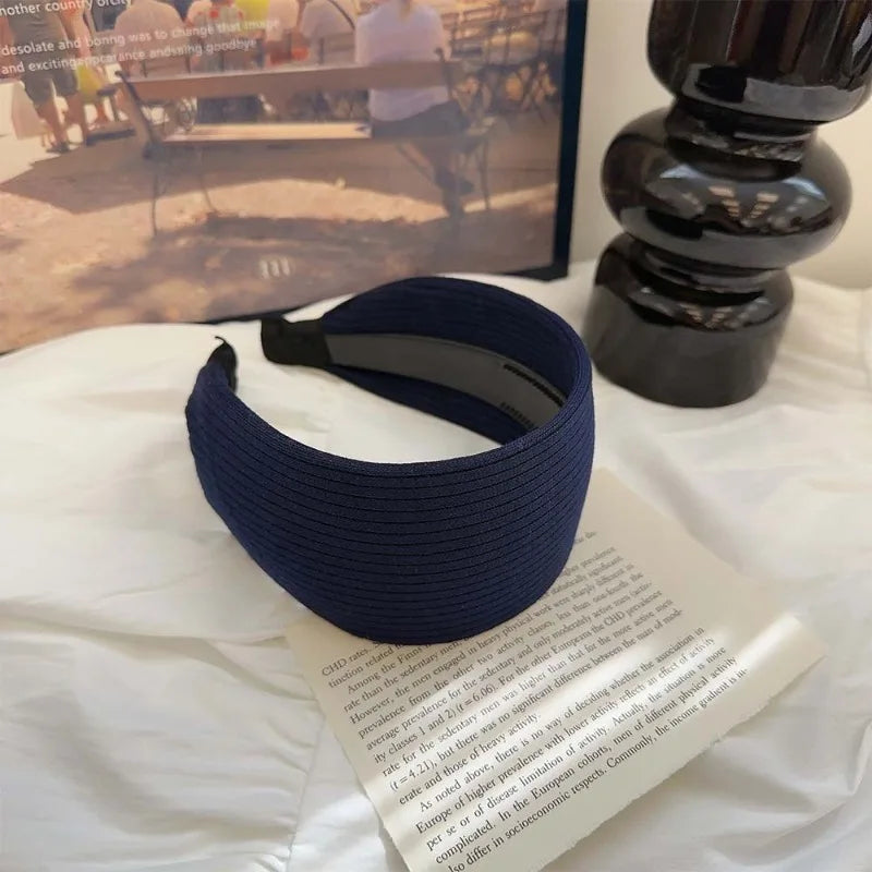 Wide Hairband for Women – Slip-Resistant High Crown Headband