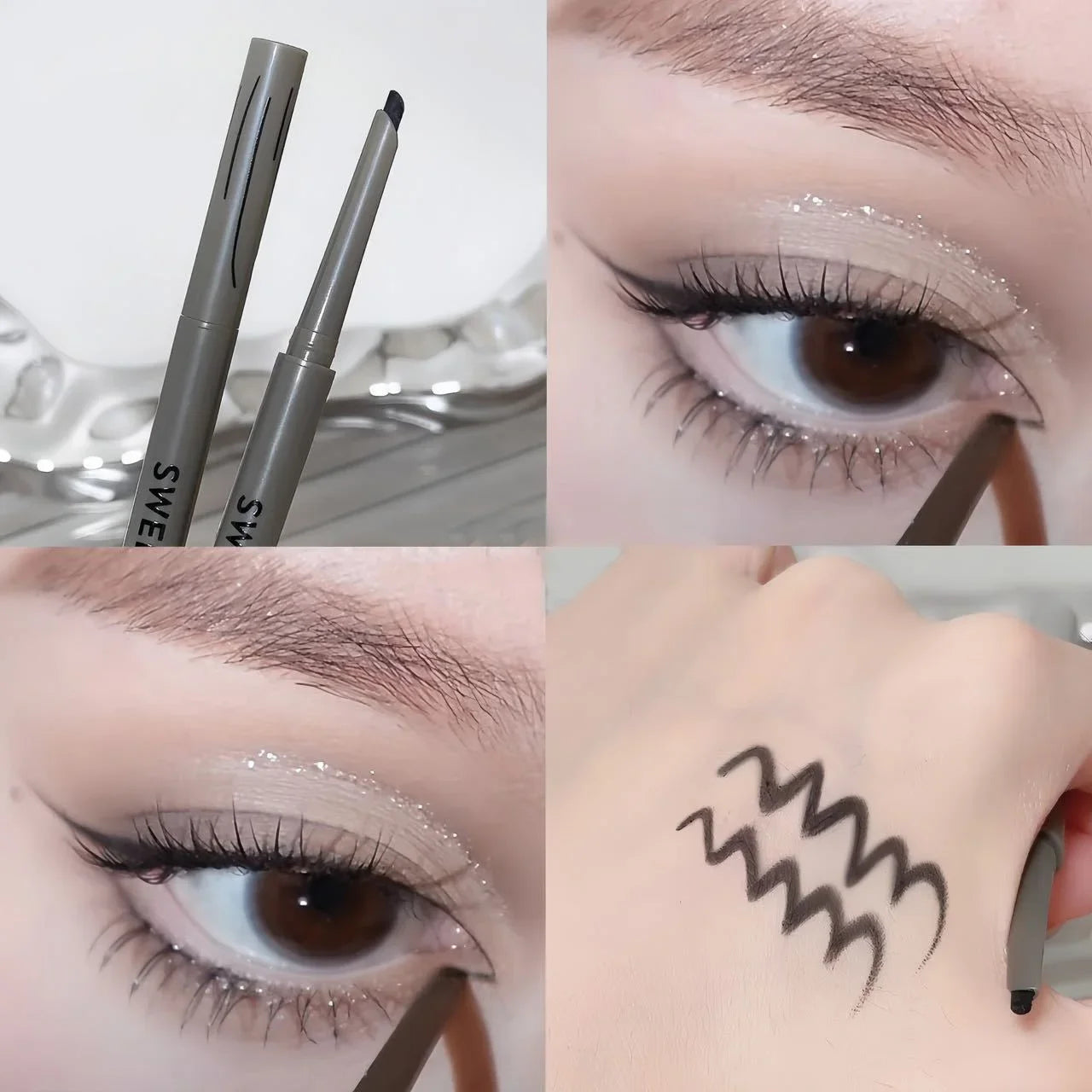 Wine Red Matte Eyeliner Pencil – Waterproof, Long-Lasting