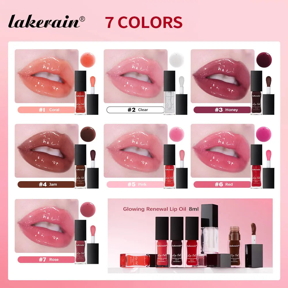 Glowing Lip Oil Moisturizing Gloss Care Of The Lips Benetitnt For Lips Plumping Nourishing Jelly Liquid Pink Plumping Gloss Oil Peaceful Pleasures Health and Wellness