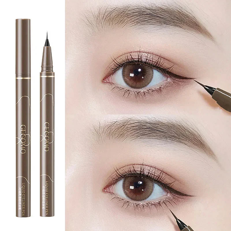 Ultra-Thin Waterproof Liquid Eyeliner Pen – Black & Brown