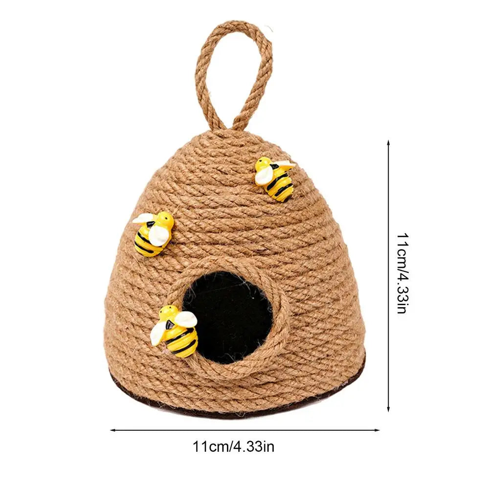 Honey Bee Hive Rope Ornament | Farmhouse Tiered Tray Decor