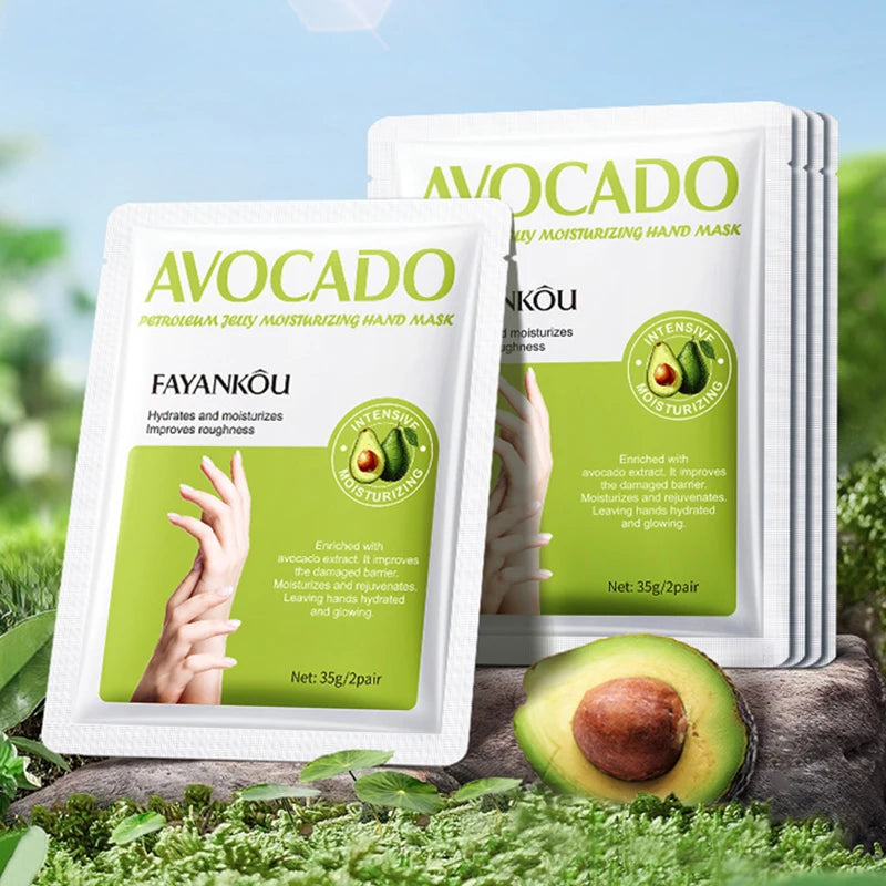 BIOAOUA Avocado Hand Mask 5 Pairs – Moisturizing & Nourishing