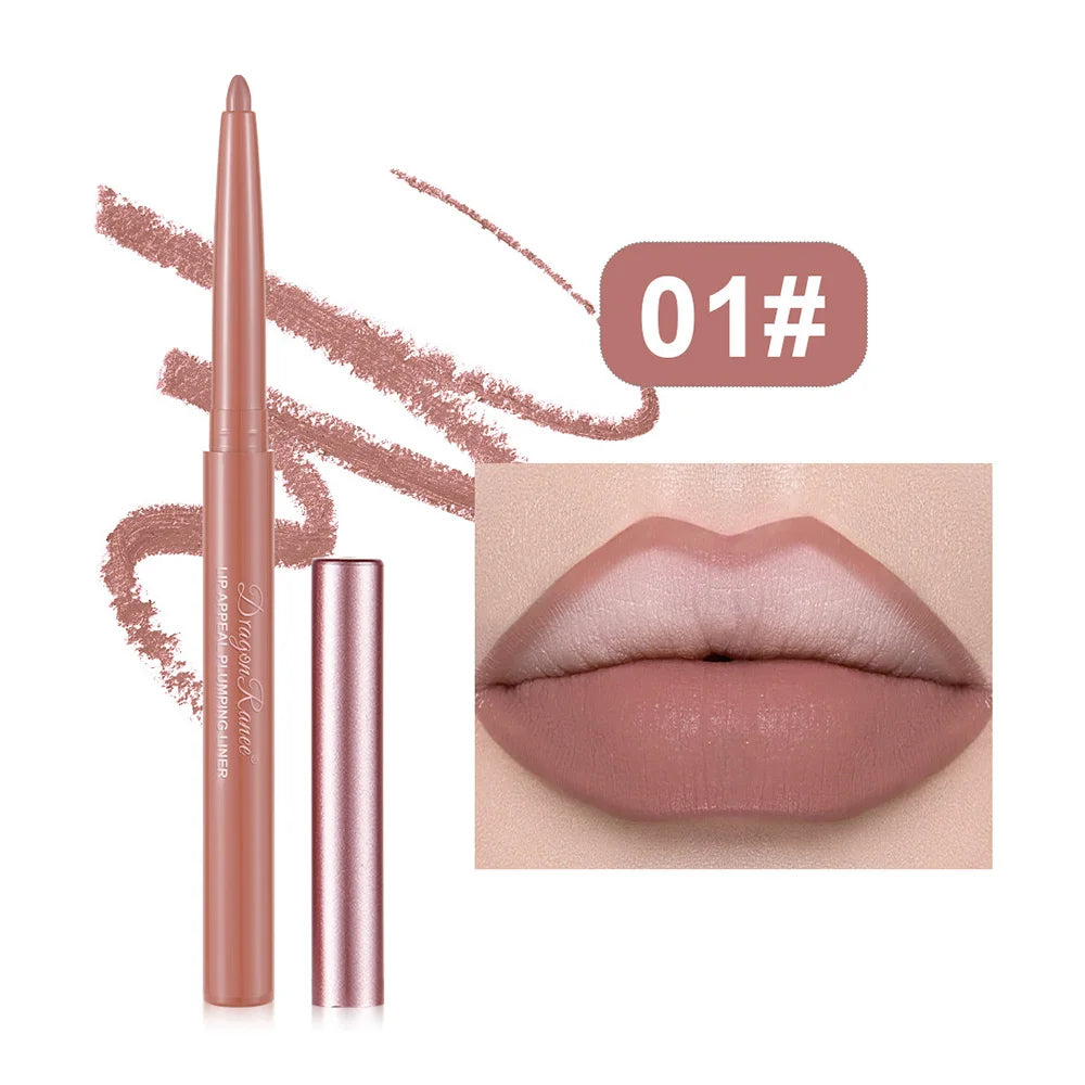 Dragon Ranee Matte Lip Liner Pencil – Waterproof, 12 Colors
