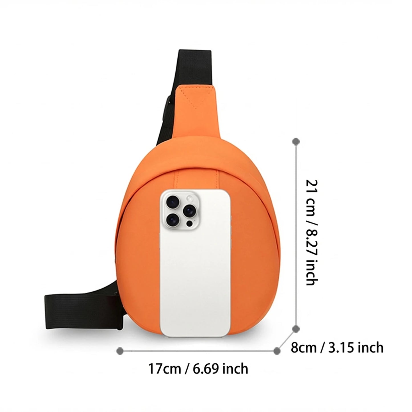 Women's Large Capacity Sports Chest Bag Waterproof Polyester Casual Crossbody Bag for Outdoor Travel Peaceful Pleasures Health and Wellness