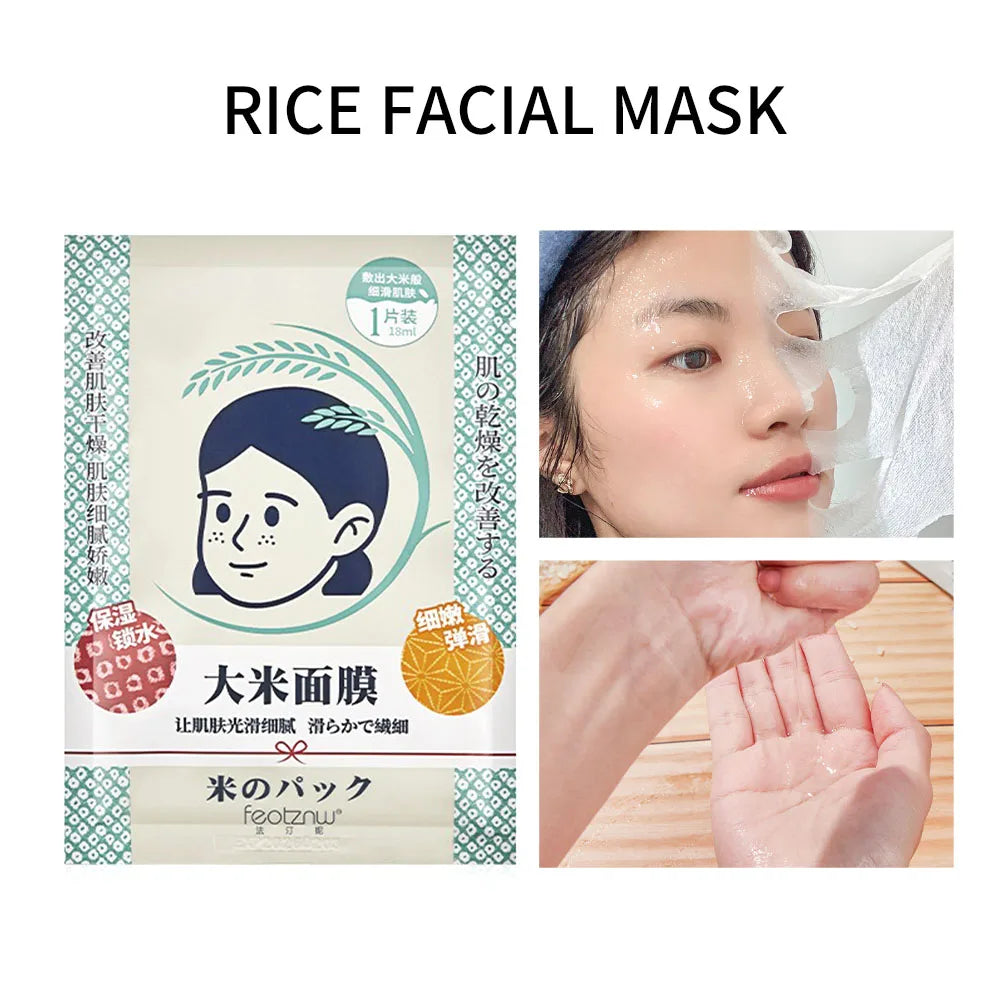 Fatini Rice Face Mask – Hydrating, Moisturizing & Pore Firming