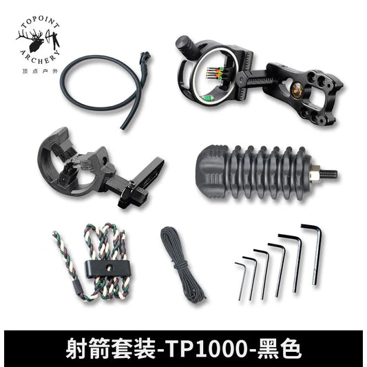 TP1000 Archery Bow Sight Arrow Rest Stabilizer String Equipment Basic Peaceful Pleasures Health and Wellness 1 set