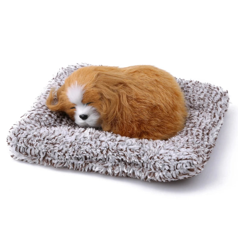 Car Stuffed Toys Lovely Simulation Animal Plush Sleeping Dogs Toy Kids For Car Decor Peaceful Pleasures Health and Wellness as picture 1