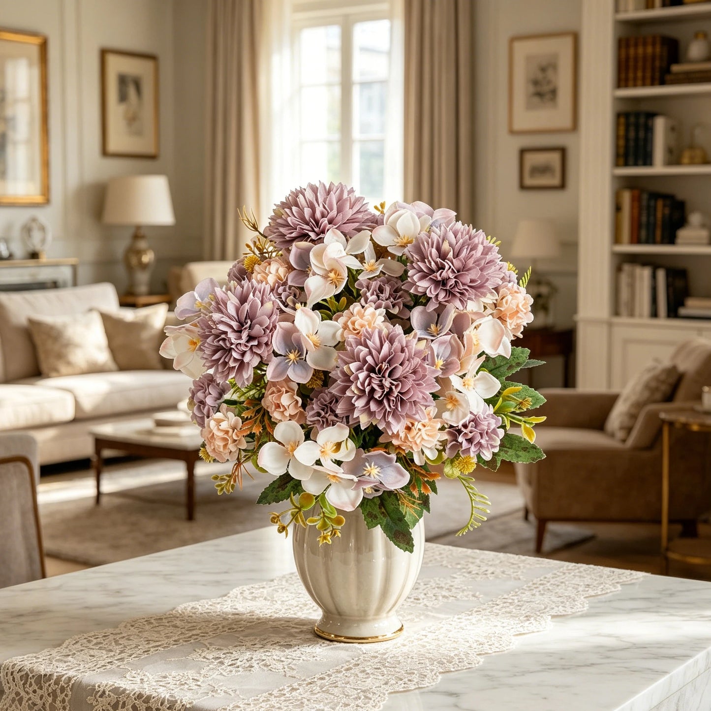 Silk Hydrangea Carnation Artificial Flowers – Wedding & Home Decor