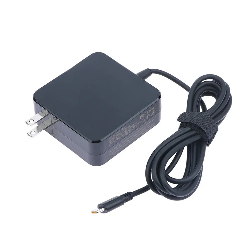 65W USB-C PD Laptop Charger EU/US Plug – 20V 3.25A Adapter