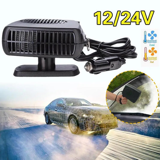2-in-1 Car Heater & Fan 12V/24V | Defroster & Demister Car Heater Fan Peaceful Pleasures Health and Wellness