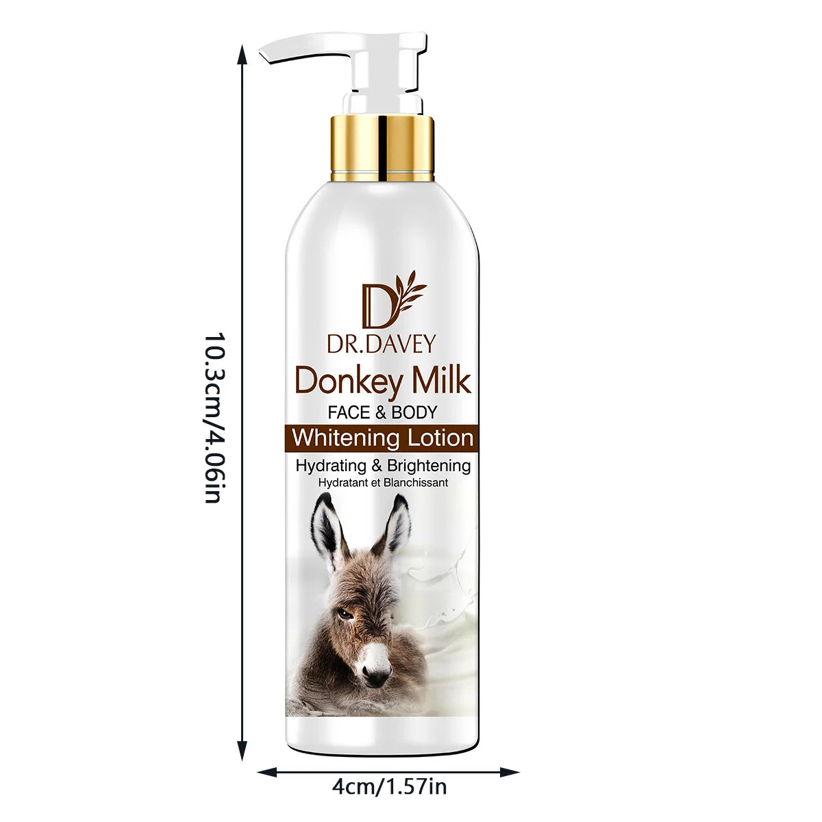 300ml Donkey Milk Body Lotion Moisturizing Cream Large Capacity Family Size Body Lotion Moisturizing Fragrance Refreshing Moistu Peaceful Pleasures Health and Wellness