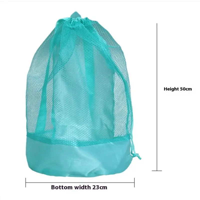 Extra-Large Sand-Resistant Drawstring Beach Bag for Kids