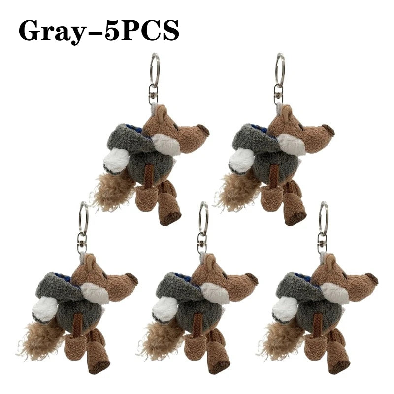 Cartoon Plush Keychain Doll | Cute Mini Backpack Pendant Gift