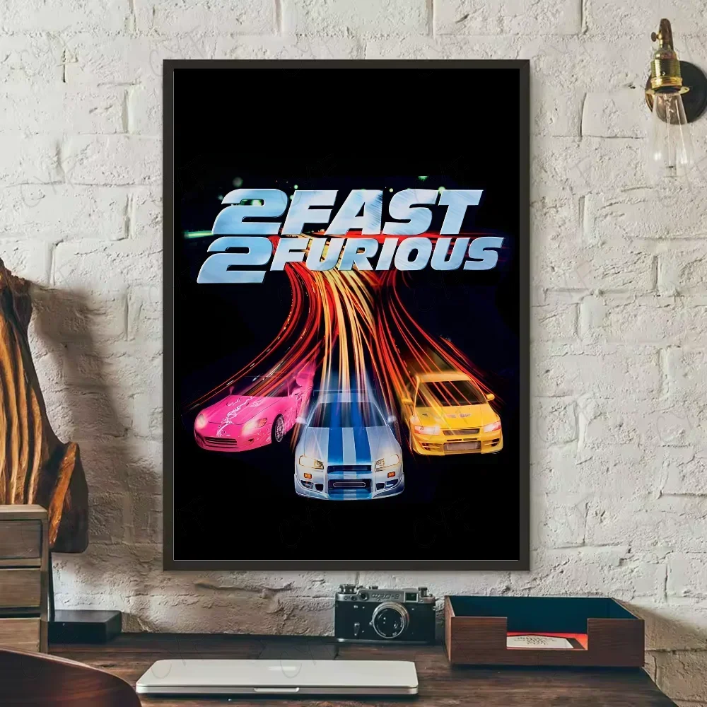 Poster classic movie F-Fast and Furious Poster HD art sticky wall waterproof home living room bedroom bar aesthetic decor Peaceful Pleasures Health and Wellness