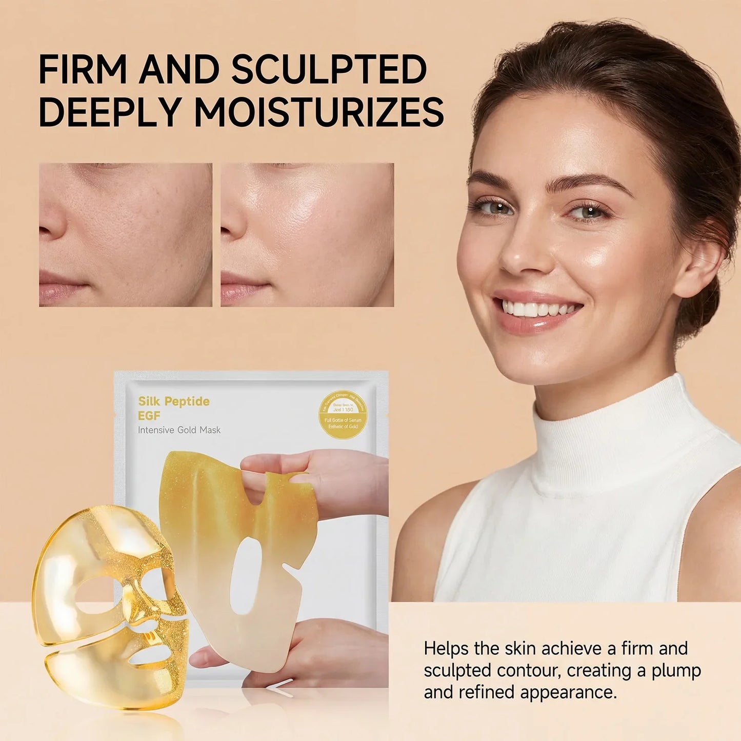 Gold Hydrating Face Mask – Brightening, Pore Purifying & Firming
