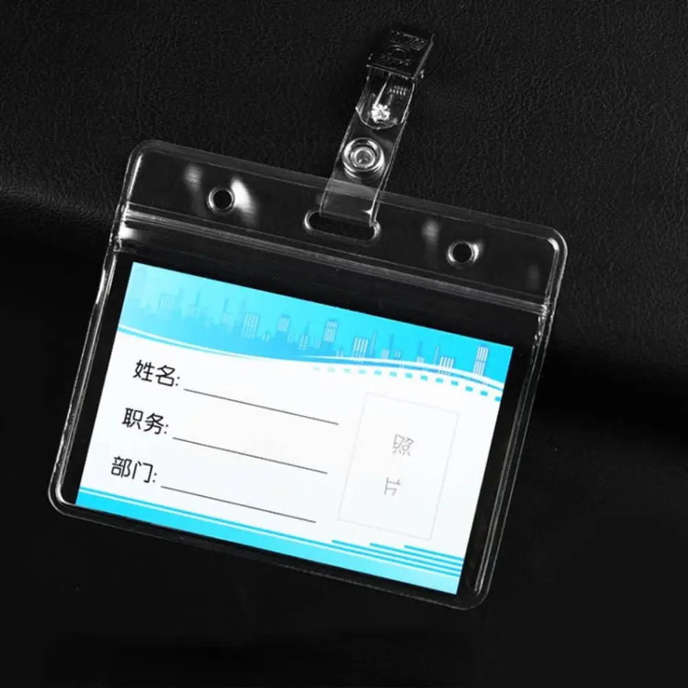 PVC Badge Holder – Clear ID & Work Card Protector Cover