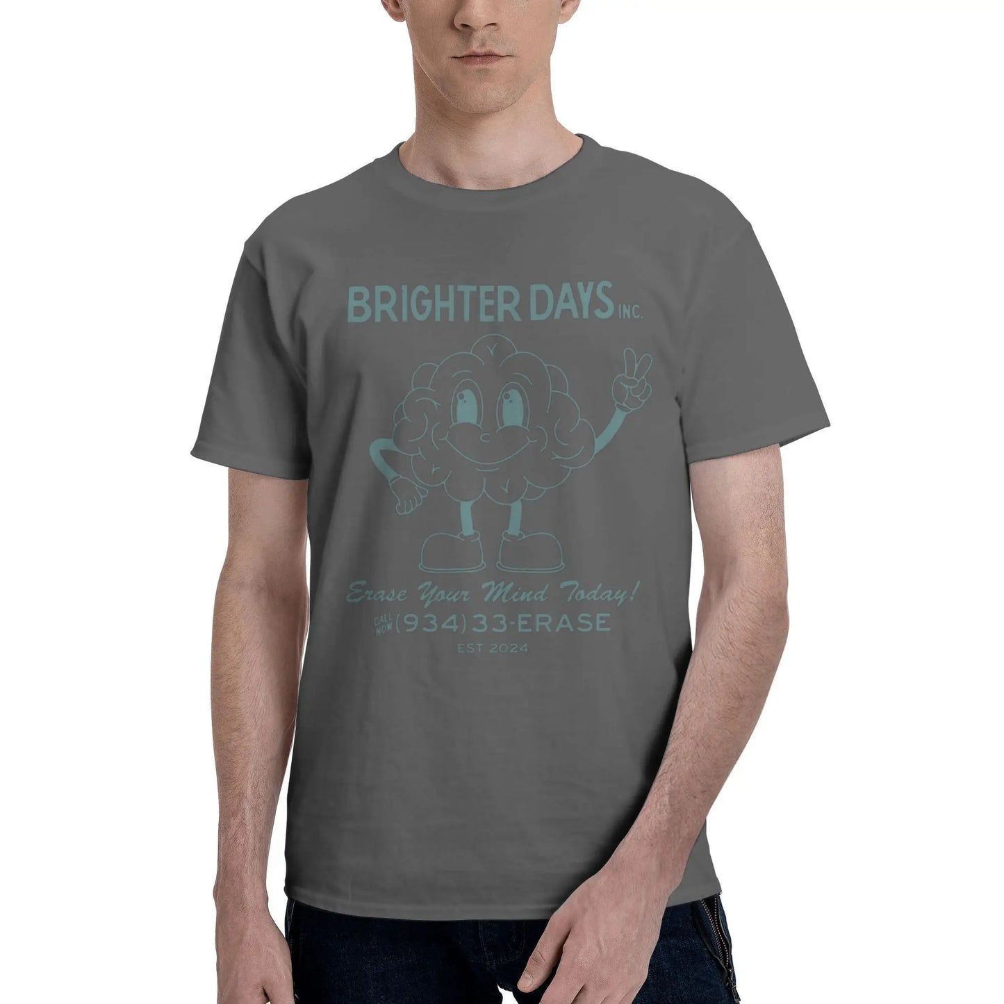 Men Arianas T-Shirts Grande Brighter Day Inc. Cotton Tees Summer Y2K Fun Short Sleeves O Neck Cool Loose Tshirt Plus Size 5XL Peaceful Pleasures Health and Wellness Dark Grey 6XL