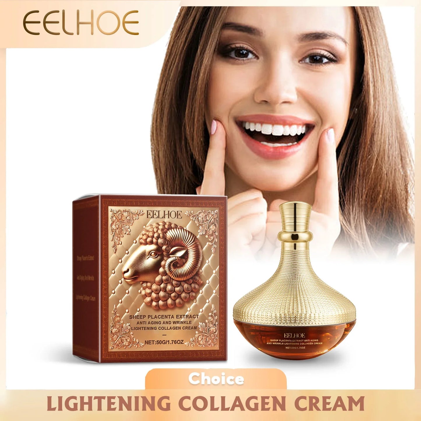 EELHOE Sheep Placenta Face Cream – Firming & Moisturizing
