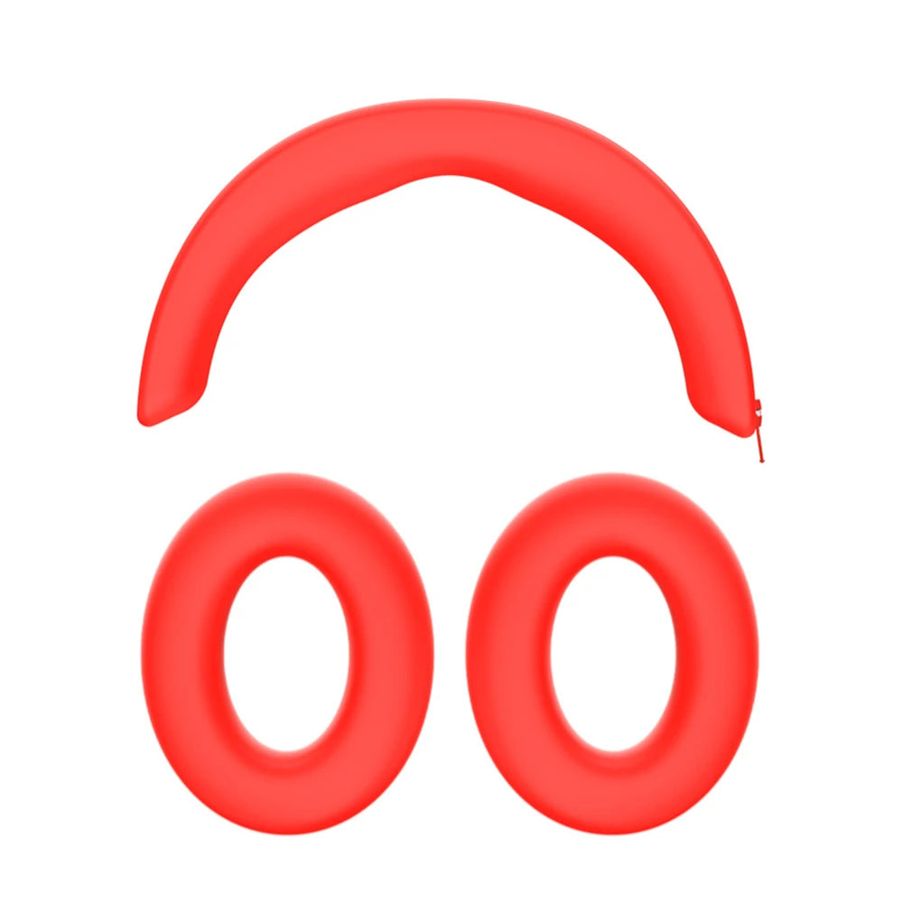 1Set for MOMENTUM 4 Headphone Protective Cover Headbeam Protection Cover Silicone Sleeve Anti Drop Case Peaceful Pleasures Health and Wellness Red