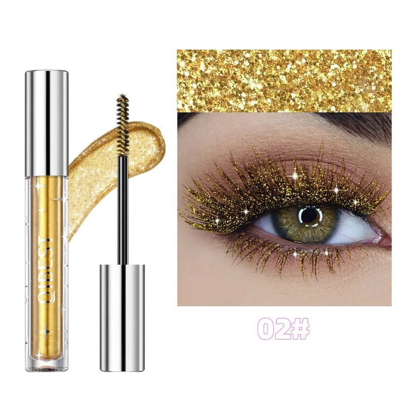 Snowflake Glitter Shimmer Mascara – Waterproof & Volumizing
