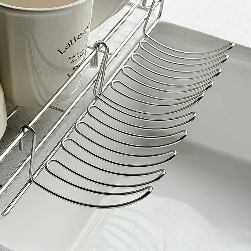Expandable Stainless Steel Sink Drain Rack & Organizer Sink Drain Rack Peaceful Pleasures Health and Wellness