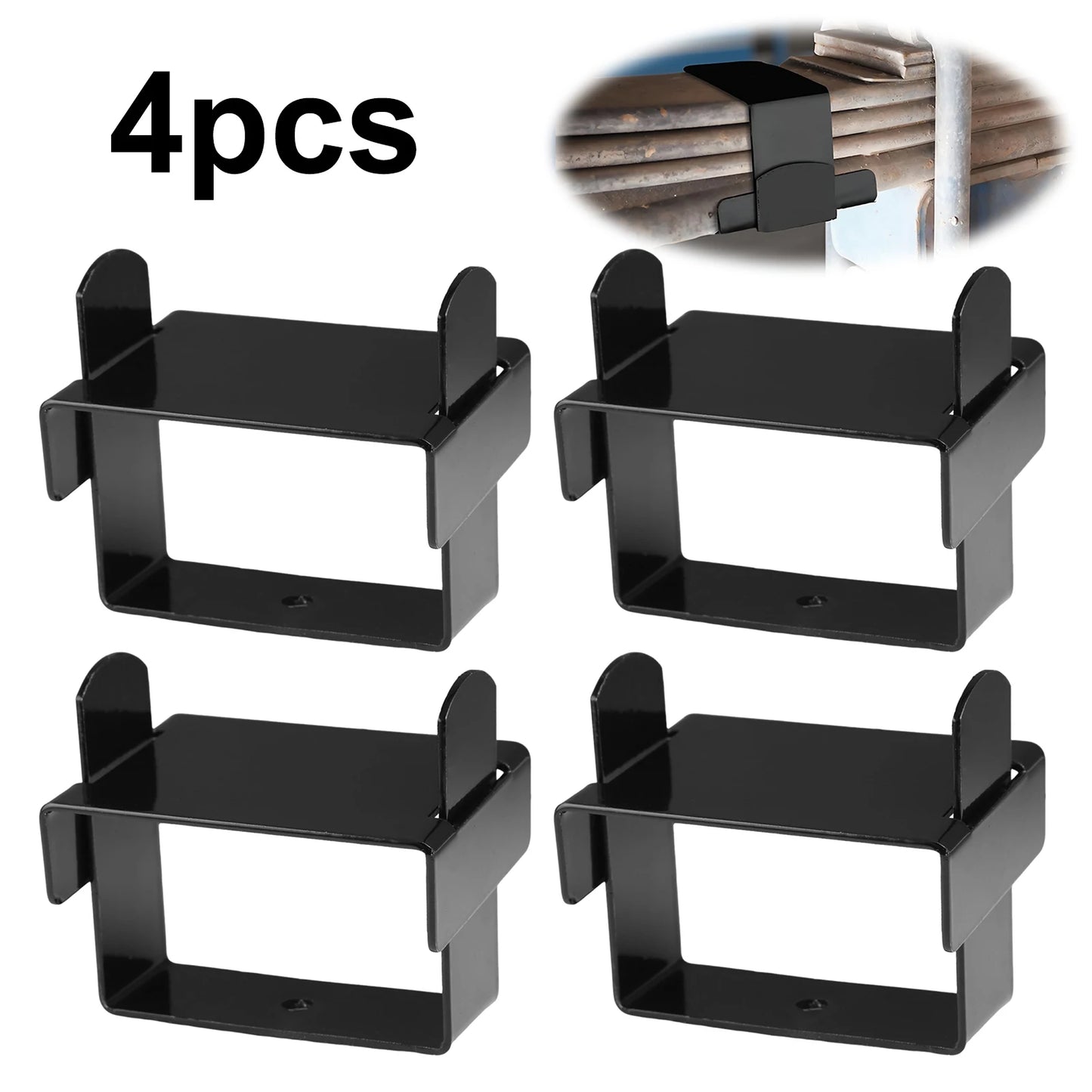 4Pcs Bend Repair Clip Multi-Purpose Wide Axle Rebound Clamp Leaf Springs Clip Kit For Leafs Springs Up To 2.5 Inches Wide Peaceful Pleasures Health and Wellness