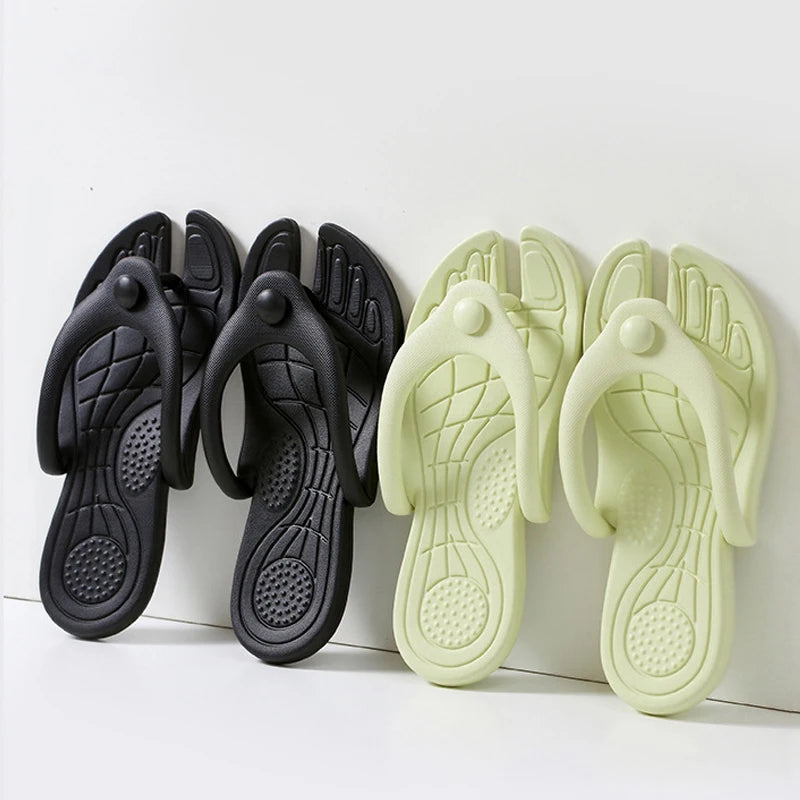 JPNTKY Foldable Flip-Flops – Travel Beach Sandals Men & Women