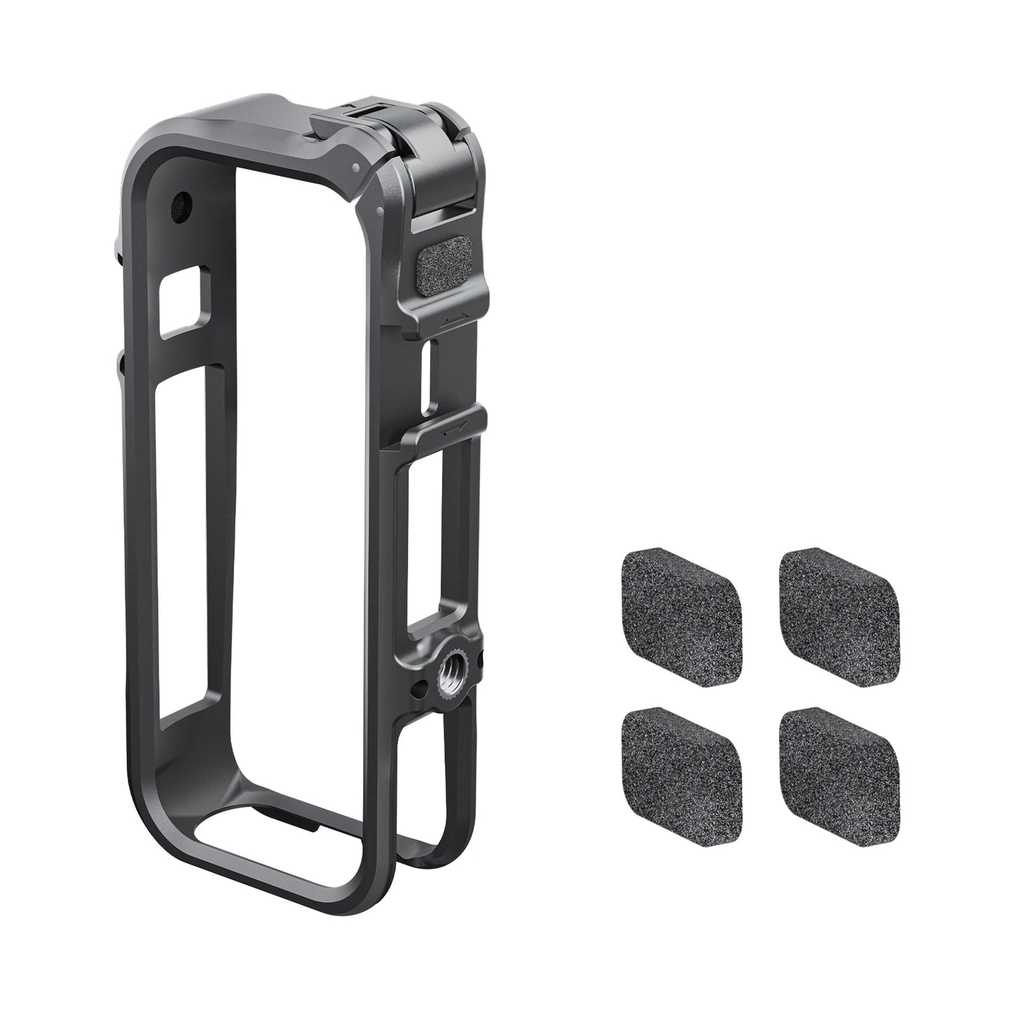PC For Insta360 X4 Air Multi-Function Expansion Frame Protective Accessory Closed-Lock Mechanism Ensures Easy Operation Peaceful Pleasures Health and Wellness Black