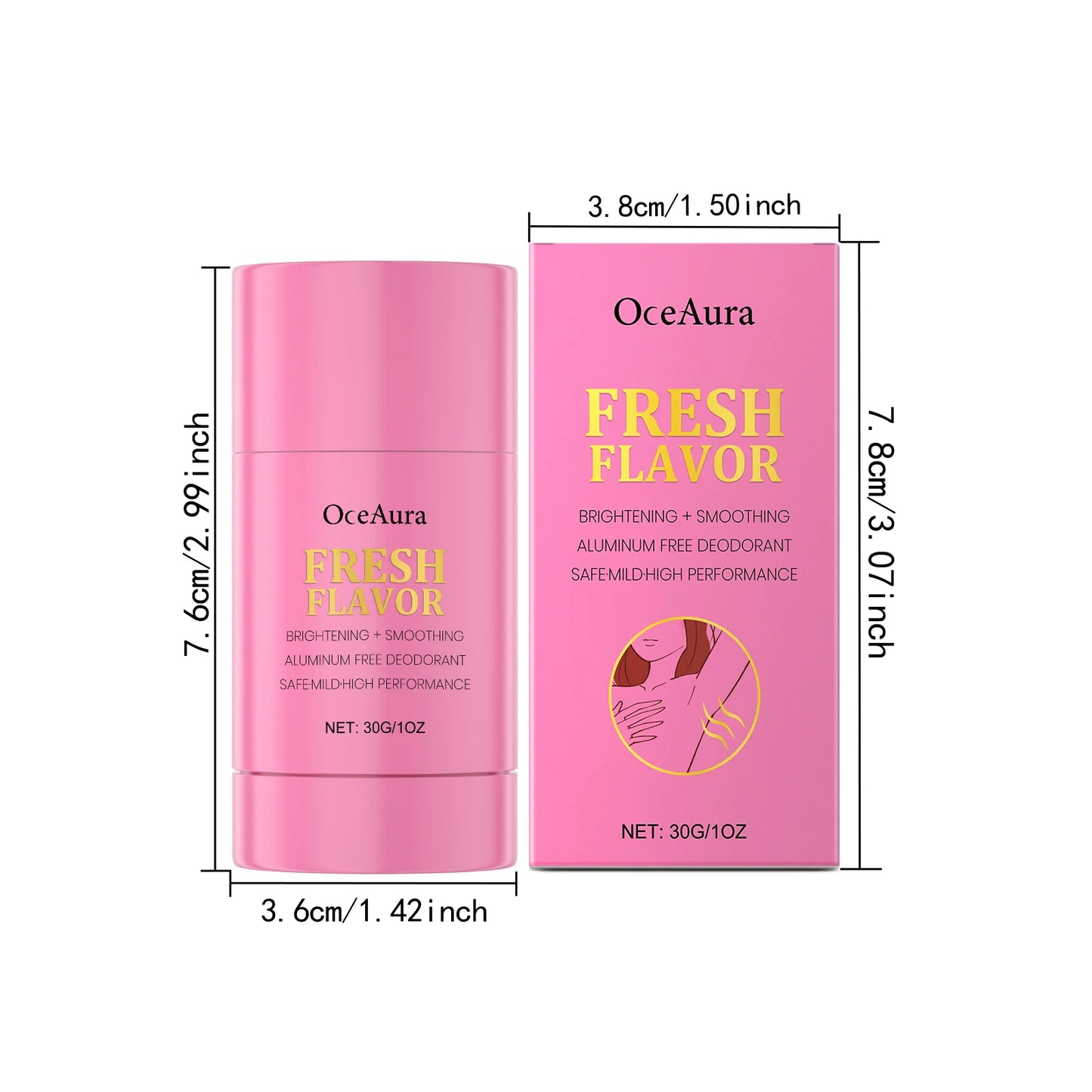 30g Alcohol-Free Natural Deodorant Stick | Moisturizing Balm