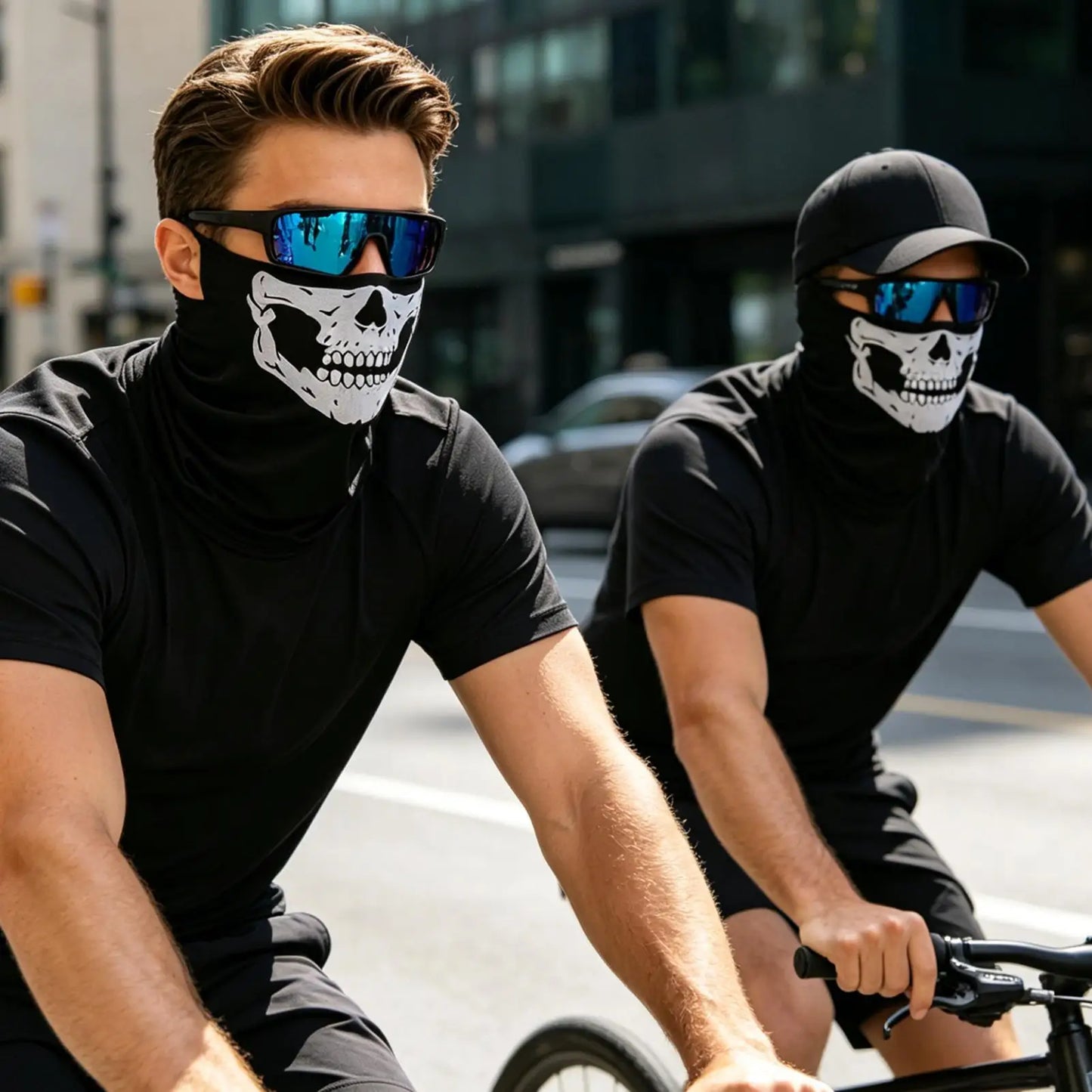 Skull Neck Gaiter Breathable Outdoor Face Bandana For Men Women, Cycling Biking Running Hiking Camping Daily Commute Peaceful Pleasures Health and Wellness