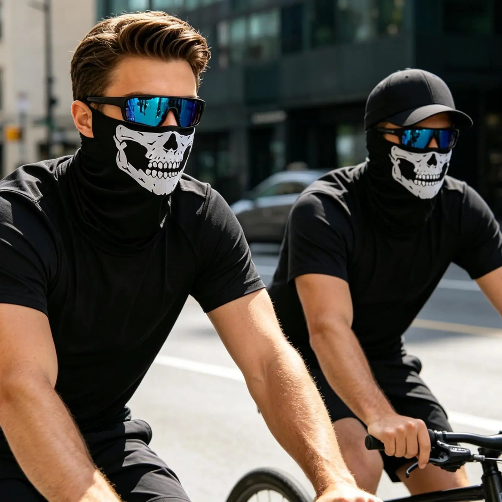Skull Neck Gaiter Breathable Outdoor Face Bandana For Men Women, Cycling Biking Running Hiking Camping Daily Commute Peaceful Pleasures Health and Wellness