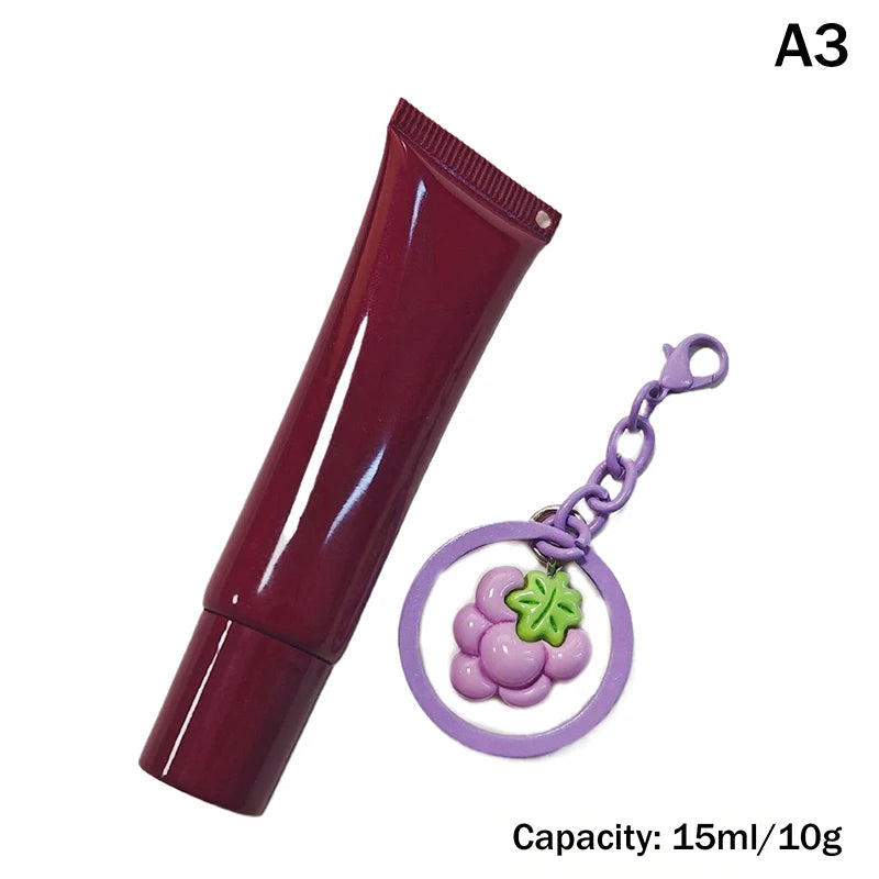 Refillable Lip Gloss Tube with Keychain | 10/15ml DIY