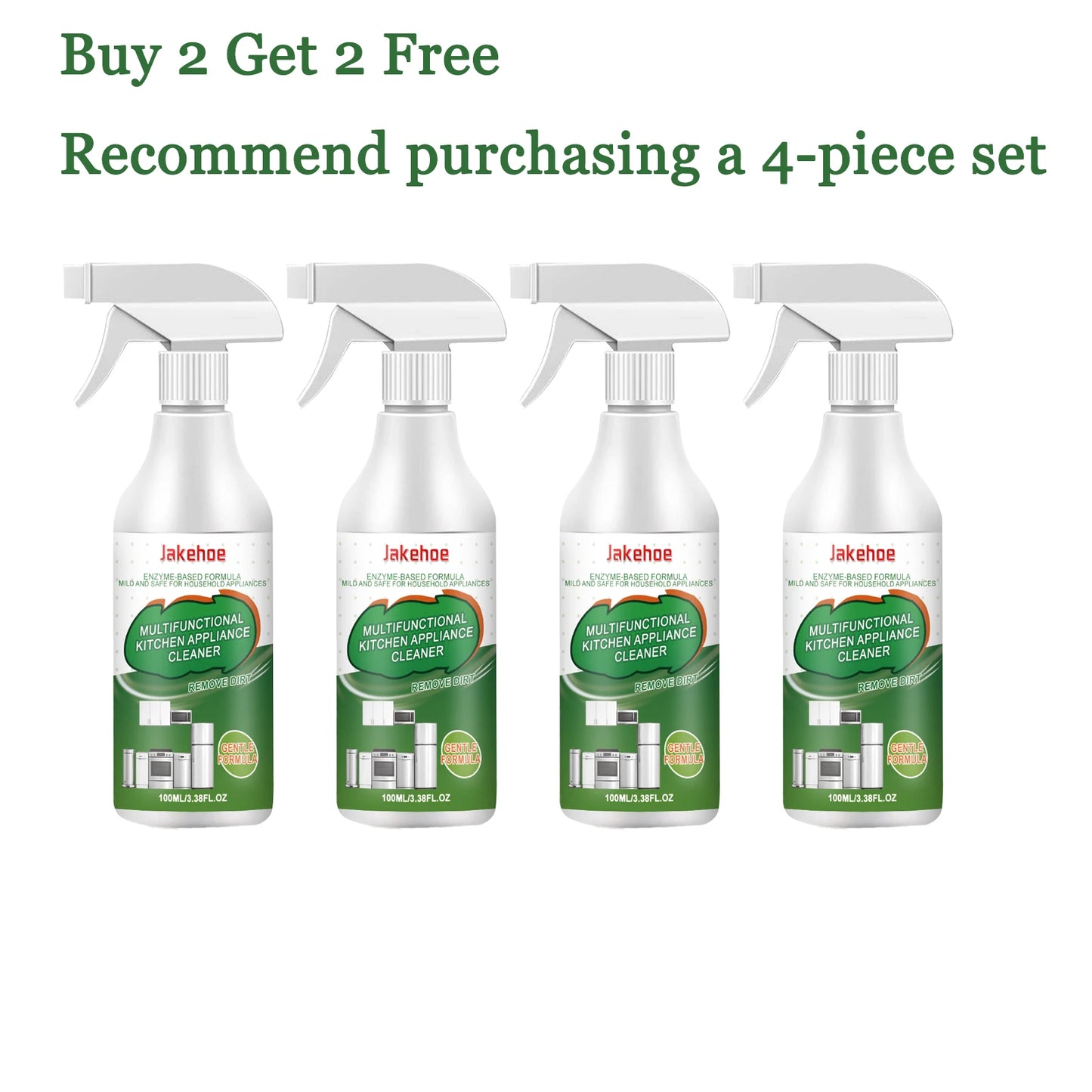 JAKEHOE 100ml Kitchen Degreaser Spray – Heavy Duty Cookware Cleaner