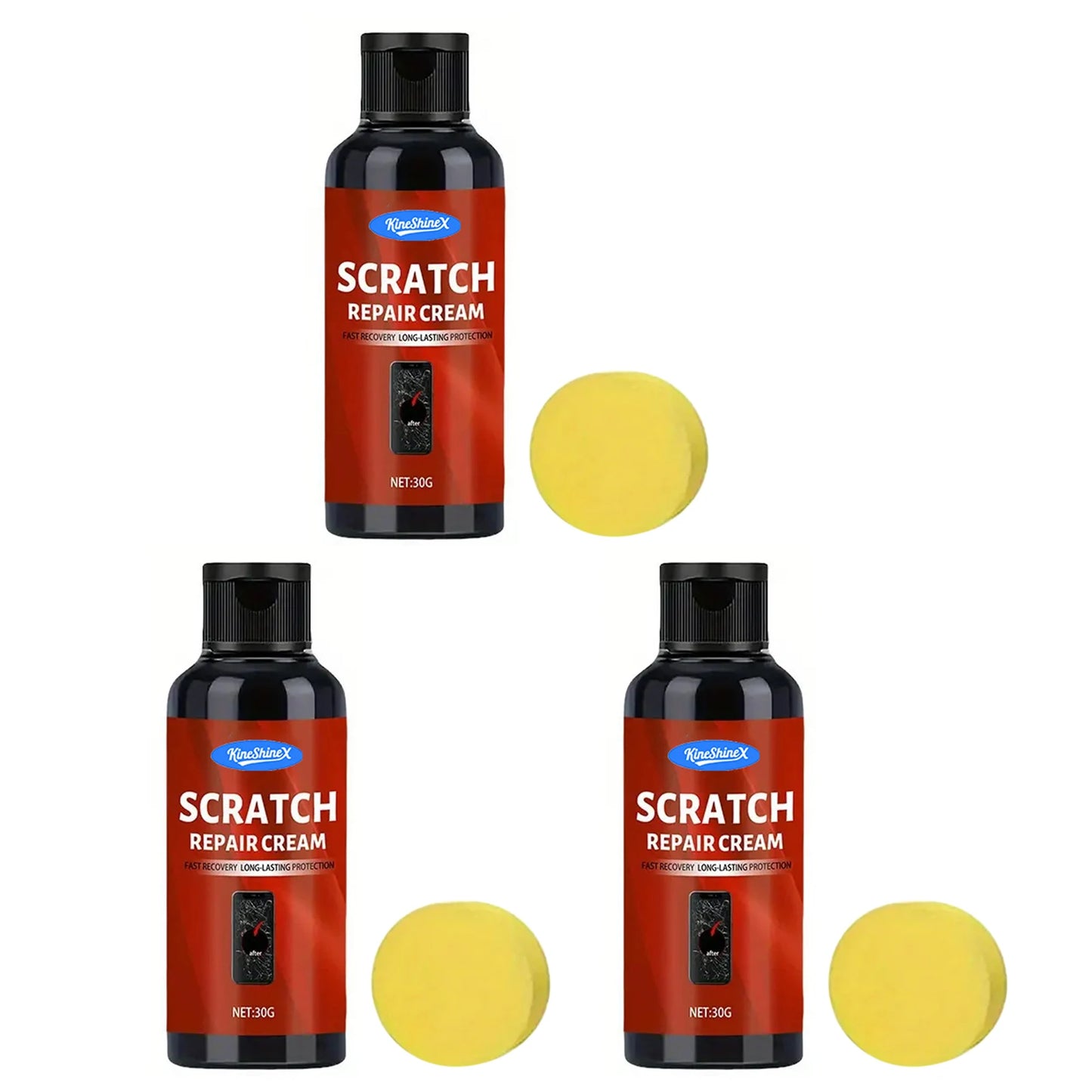 Screen Scratch Repair Cream,Eyeglass Lens Scratch Repair Polish,Mirror Scratch Repair Safe For All Glass & Metal Surfaces Peaceful Pleasures Health and Wellness 3pcs