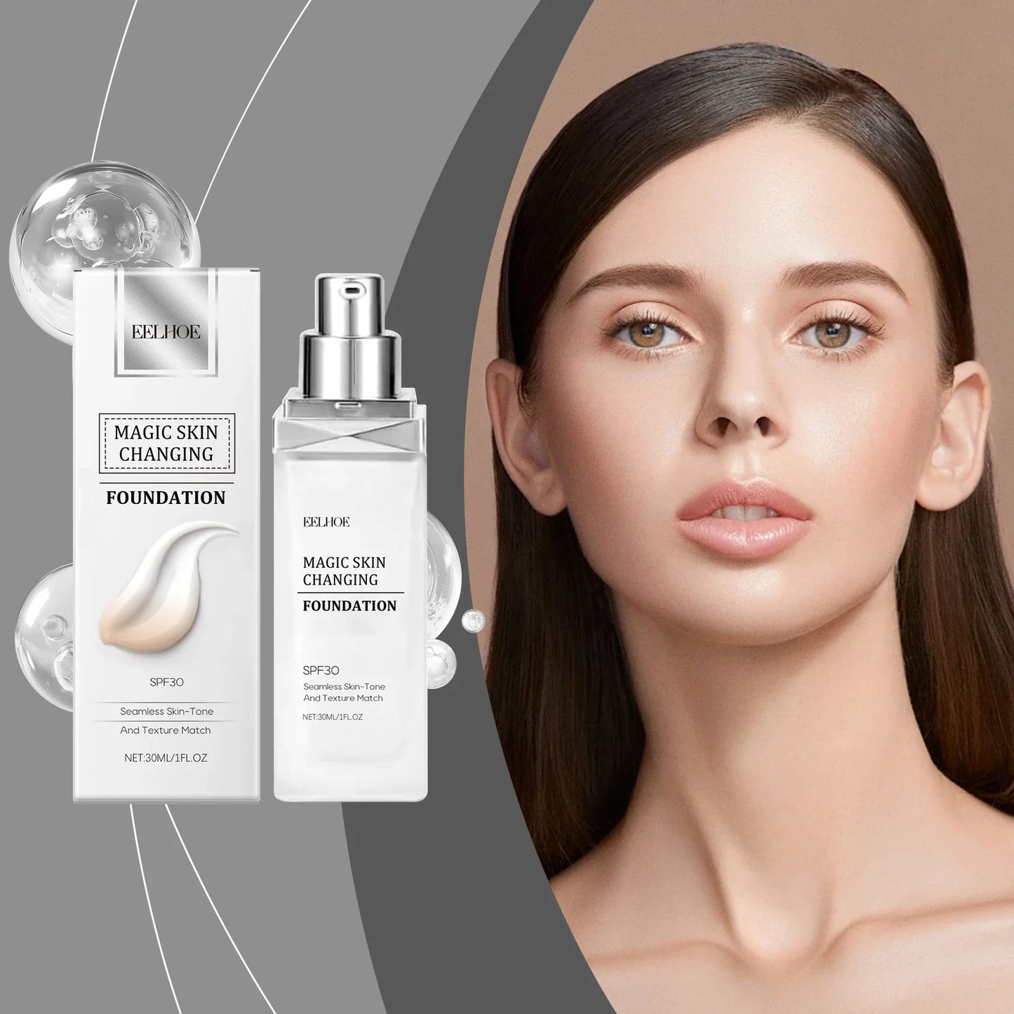 Color-Adapting Matte Foundation – Lightweight & Moisturizing