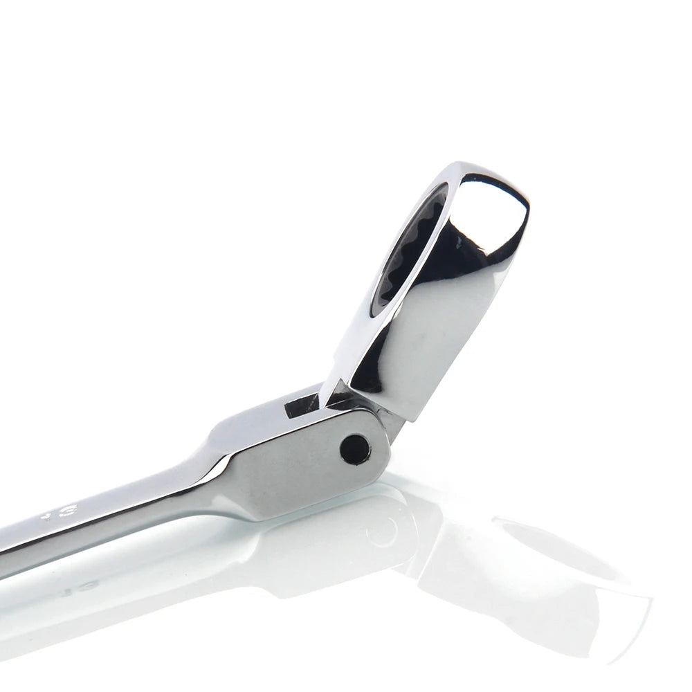 1-Piece Ratchet Wrench of Keys Spanner Hand Tool 72-Tooth Ratcheting Flexible Head Mirror Finish Adjustable Wrench Tools Peaceful Pleasures Health and Wellness