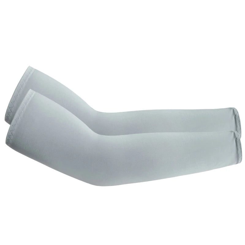 Unisex Cooling Arm Sleeves Elbow Cover Cycling Run Fishing UV Sun Protection Outdo Cool Arm Sleeves Peaceful Pleasures Health and Wellness GRAY