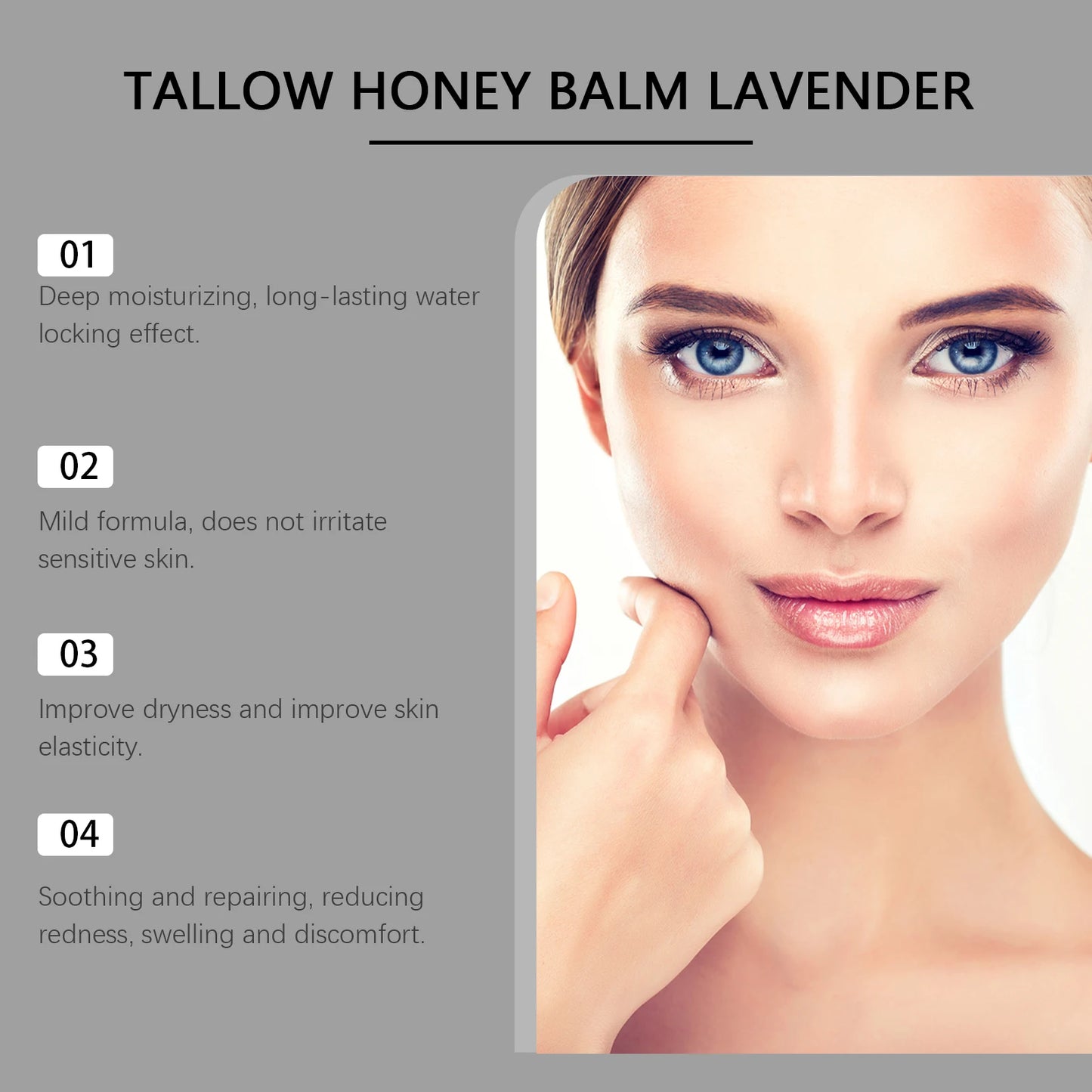 Beef Tallow Honey Cream – Hydrating & Firming Skin Balm Peaceful Pleasures Health and Wellness