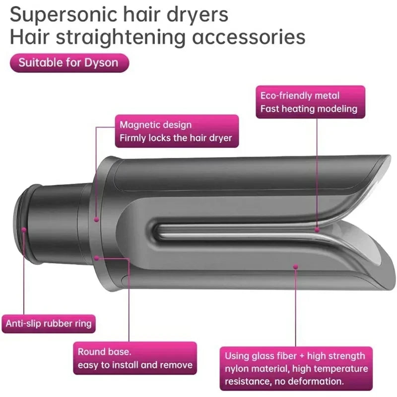 Hair Straightening Attachment for Dyson Dryer HD01–HD15 Hair Dryer Attachment Peaceful Pleasures Health and Wellness